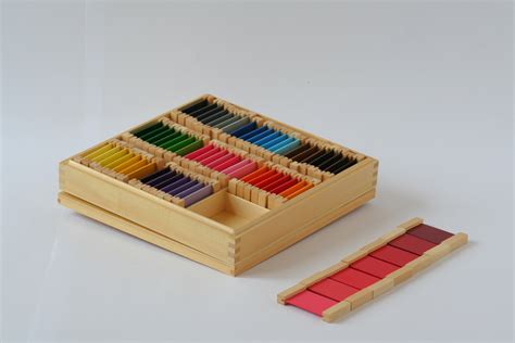 colour box  timber montessori pre school supplies
