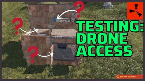 testing rust drone access  vending machines  bases youtube