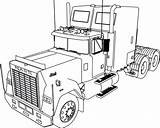 Coloring Pages Semi Truck Kenworth Trailer Printable Mack Print Tractor Colouring Farm Color Sheets Superliner Lego Monster Getcolorings Usa Tanker sketch template