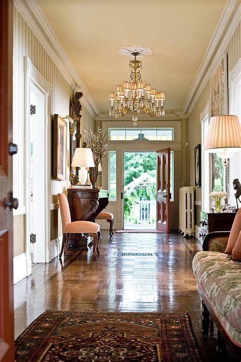 this entry hall has doors on both sides perfect for embracing those hot summer days