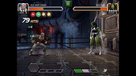 Old Man Logan Vs She Hulk Marvel Contest Of Champions