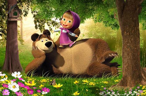 A Collection Of Amazing Masha And The Bear Goodies And Toys