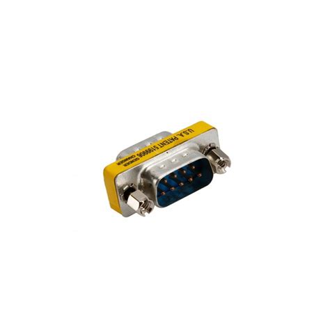 serial rs  pin db male  male adapter al  rs  rs
