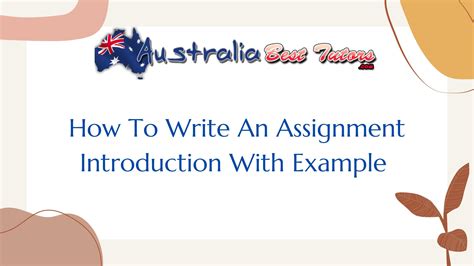 write  assignment introduction    john wright issuu