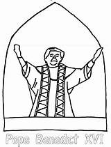 Coloring Pope Getcolorings Catholic sketch template