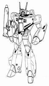 Mecha Valkyrie Vf Rockwell Capable Trainer Veritech sketch template