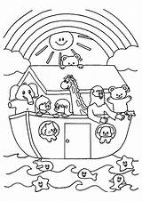 Arche Ausmalbild Noahs Kindergottesdienst Momjunction sketch template