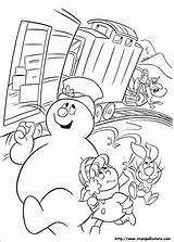 Frosty Neve Kleurplaten Sneeuwpop Boneco Professeur Bonhomme Neige Sneeuwman Printen Pupazzo Malvorlage Coloriez Animaatjes Stemmen Stimmen sketch template