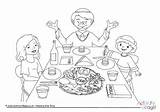 Seder Meal Passover Colouring Kids Activities Coloring Family Pages Activityvillage Worksheets Color Activity Crafts Remembrance Printables Printable Cultural Events Small sketch template