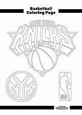 Knicks sketch template