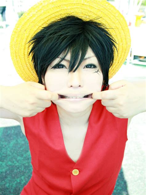piece monkey  luffy cosplay wig comic  party black short anime