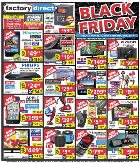 factory direct black friday canada 2014 flyer sales and deals › black