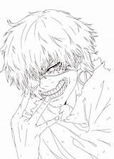 Kaneki Tokyo Ghoul Coloring Ken Drawing Lineart Pages Sketch Deviantart Line Template Drawings Para Desenho Anime Colorir Manga Getdrawings Boy sketch template