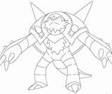 Pokemon Chesnaught Coloring Pages Haunter Printable Getcolorings Color Categories sketch template