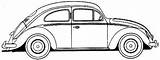 Beetle Fusca Bug Contorno Dragster Co2 Galleryhip Clipground sketch template