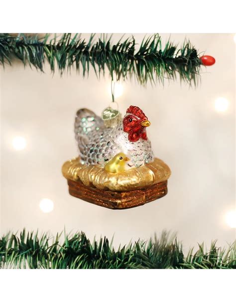 hen  nest ornament  christmas shoppe