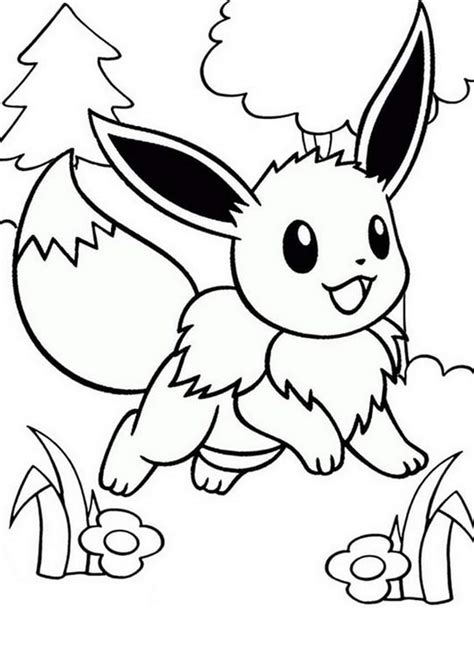 easy  print eevee coloring pages tulamama