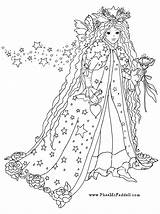 Coloring Pages Drawings Fairy Realistic Angel Fairies Imagination Movers Adult Line Redwork Shawkl Winter Valentine Christmas Cute Colouring Solstice Includes sketch template