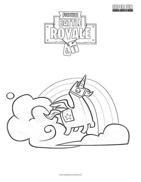 fortnite dj llama coloring page coloring pages