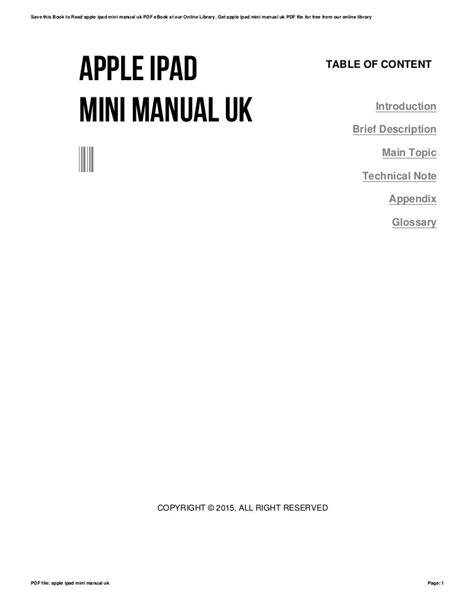 apple ipad mini manual uk