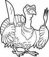 Turkey Coloring Pages Printable Thanksgiving Template Cooked Cartoon Templates Kids Drawing Color Animal Print Filminspector Mpmschoolsupplies Getcolorings Papercraft Drawings sketch template