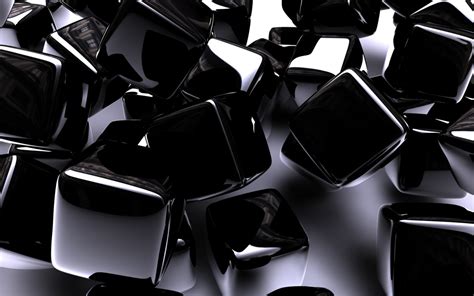 wallpaper  px abstract art black chrome cube digital pattern shine square