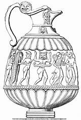 Coloring Pottery Greek Pages Sheets Ancient Sculpted Pot Figures Color Getcolorings Perseus Gorgons Myth Depicted Handle Head sketch template