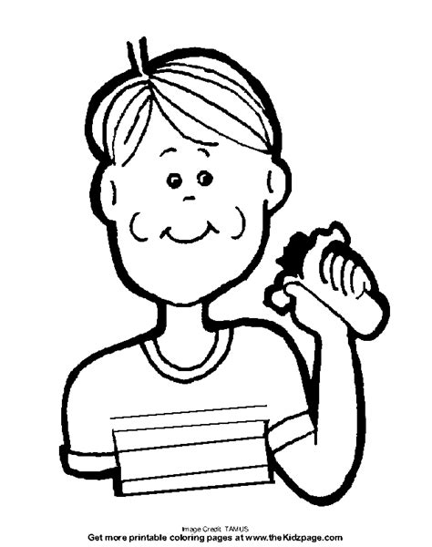 boy eating coloring page  kids colouring sheets coloring home
