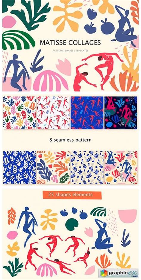matisse collages art   vector stock image photoshop icon