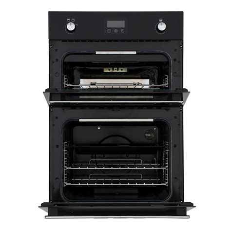 buy belling big black built  gas double oven  marks electrical