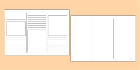 blank leaflet ks template leaflet writing activity