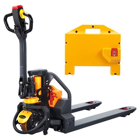 apollolift electric powered pallet jack lbs capacity lithium battery walkie pallet truck