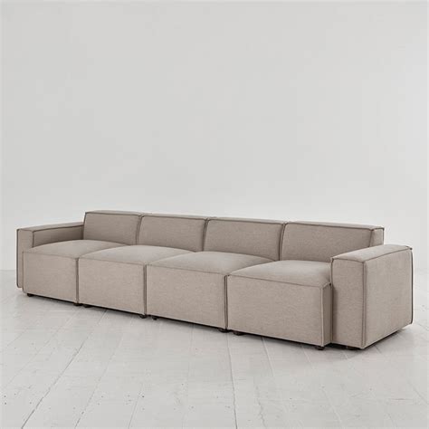 swyft sofa   box model  modular linen  seater sofa swyft
