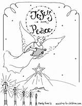 Coloring Bethlehem Pages Advent Over Printable Angels Christmas Star Children Journey Drawing Ministry Jesus  Click Getcolorings Getdrawings Jpeg Template sketch template