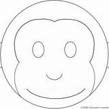 Monkey Mask Template Face Crafts Animal Masks Zoo Choose Board sketch template