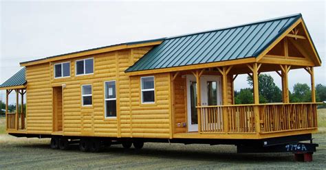 cascade lodge  portable park model log cabin  incredible storage space