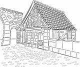 Tauber Rothenburg Timbered sketch template