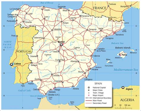 karte von spanien