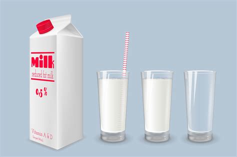 milk carton  glass  milk product mockups creative market
