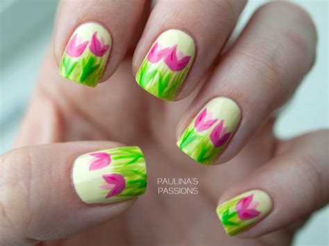 tulip nail nails nailart nail manicure diy nails cute nails nail