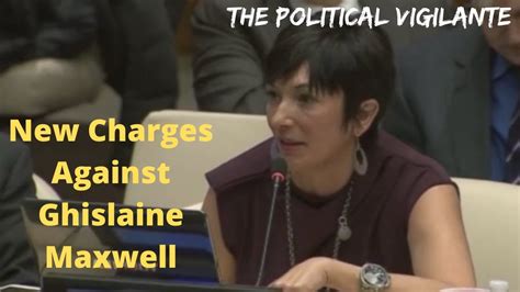 ghislaine maxwell new charges shows 20yrs sex trafficking youtube