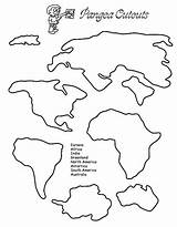 Cut Pangea Puzzle Continents Printable Outs Kids Worksheet Seven Science Map Pangaea Cutouts Para Earth Activity Continent Patterns Coloring Fun sketch template