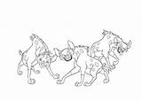 Lion King Coloring Pages Hyenas Printable sketch template