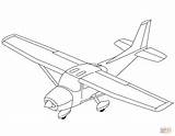 Cessna A330 C17 Thy Wecoloringpage Avioneta sketch template