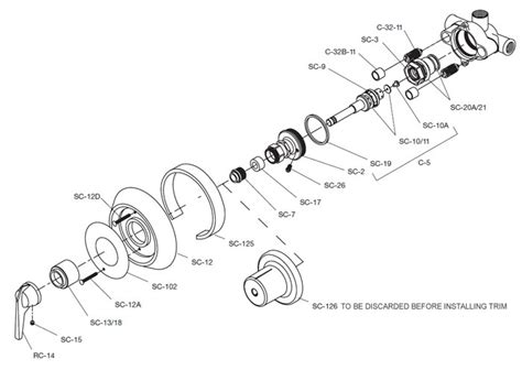 symmons temptrol parts diagram wiring diagram pictures