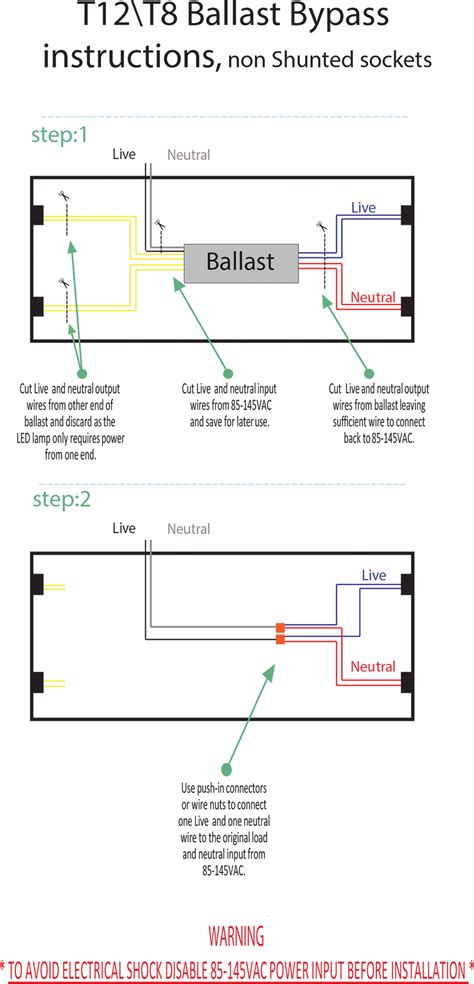 ballast bypass instructions onbulbled