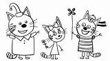 Cats Coloring Cat Pages Kids Draw sketch template