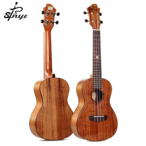 buy high  electric ukulele concert solid koa veneer