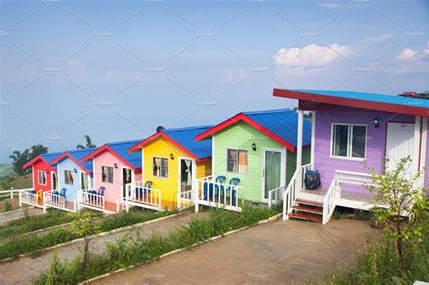 colorful house  colorful house  resort high quality