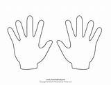 Hand Handprint Template Kids Coloring Templates Shape Preschool Blank Hands Printable Printables Print Outline Color Pages Patterns Stencil Pattern Mining sketch template